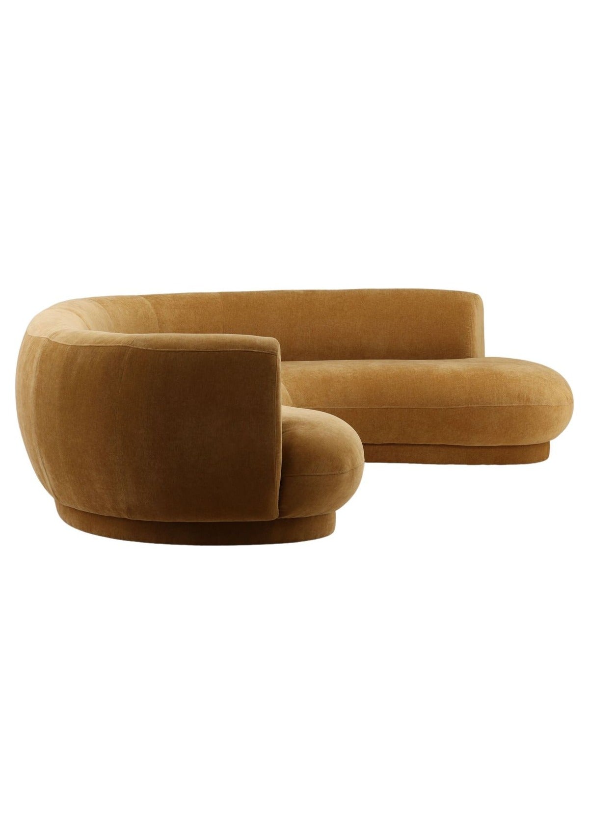 Lake Chaise Sectional - Ochre / Right Facing Chaise