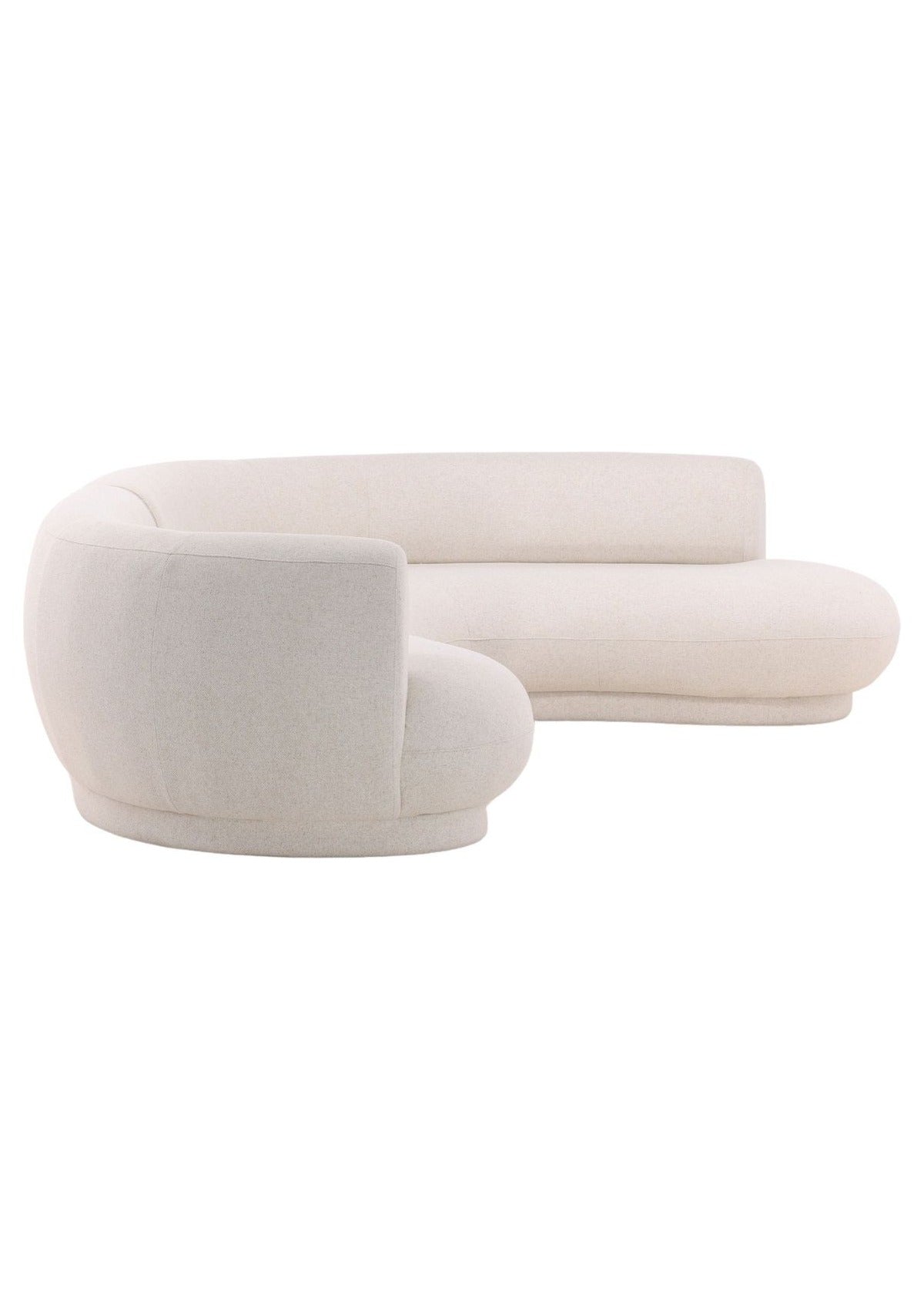 Lake Chaise Sectional - Cream / Right Facing Chaise
