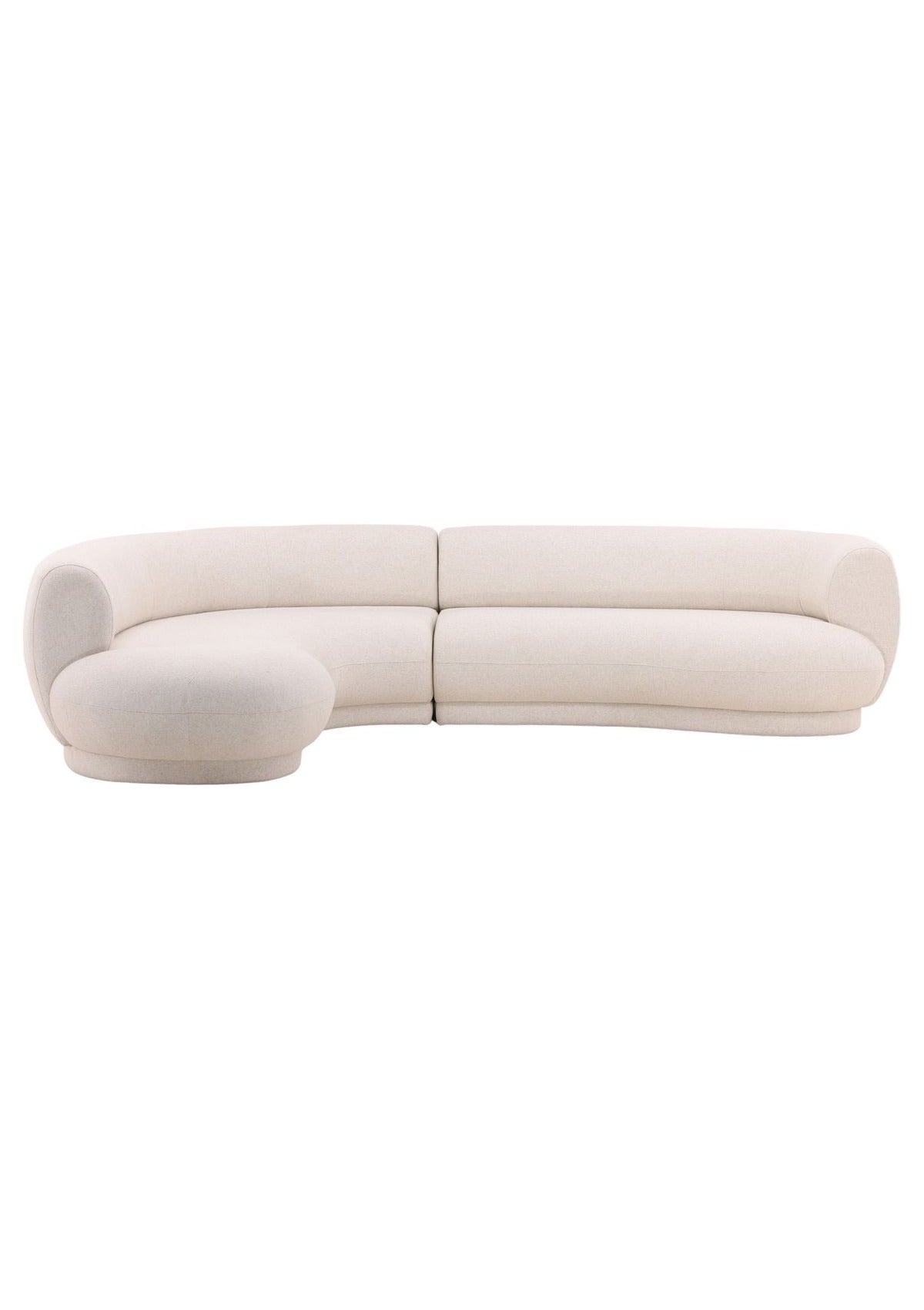 Lake Chaise Sectional - Cream / Left Facing Chaise