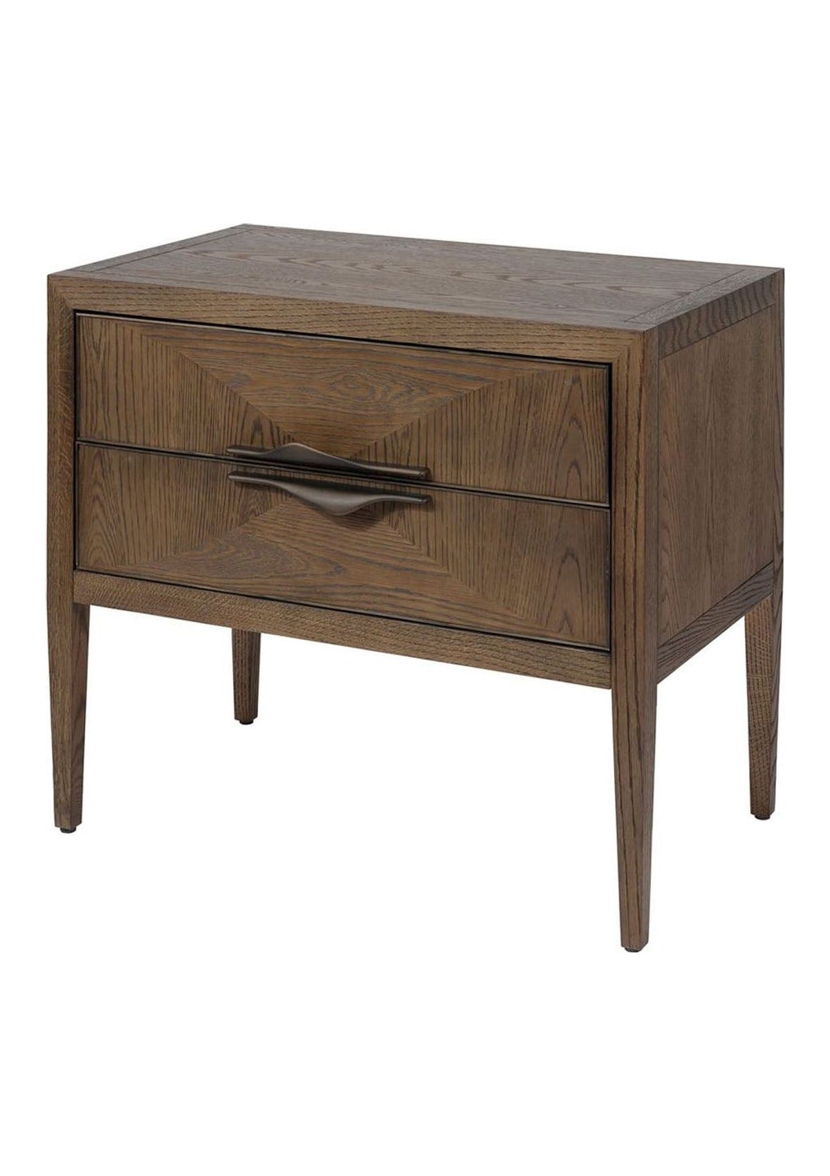 Landmark Two Drawer Nightstand in Brown
