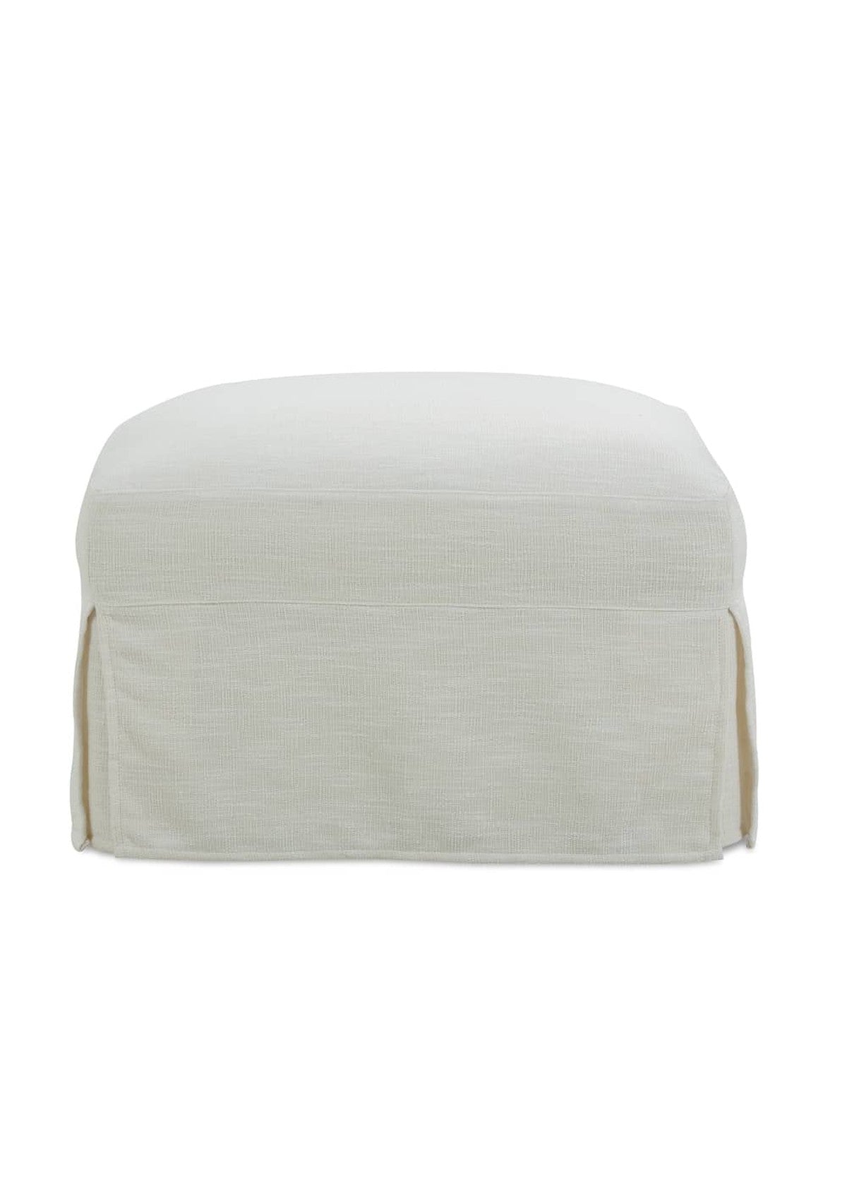 Madeline Slipcovered Ottoman
