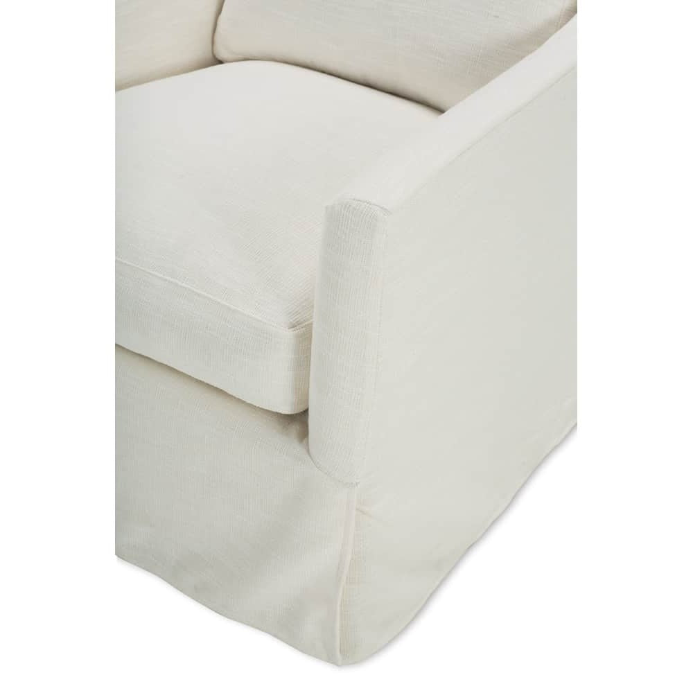 Madeline Slipcovered Swivel Chair