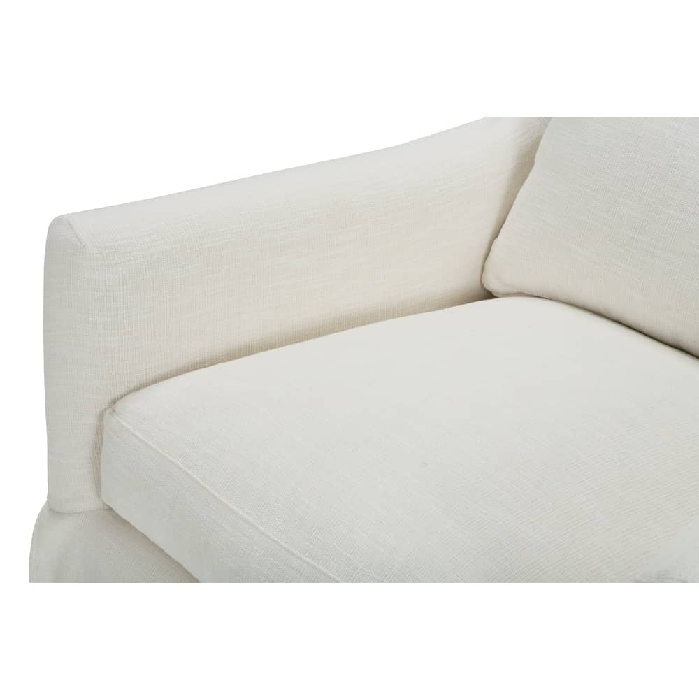 Madeline Slipcovered Swivel Chair
