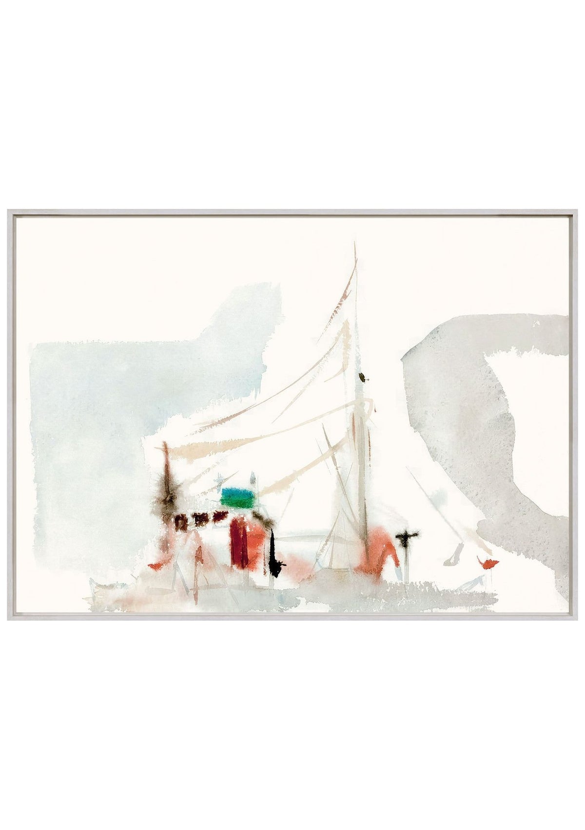 Marina View I – Framed Canvas