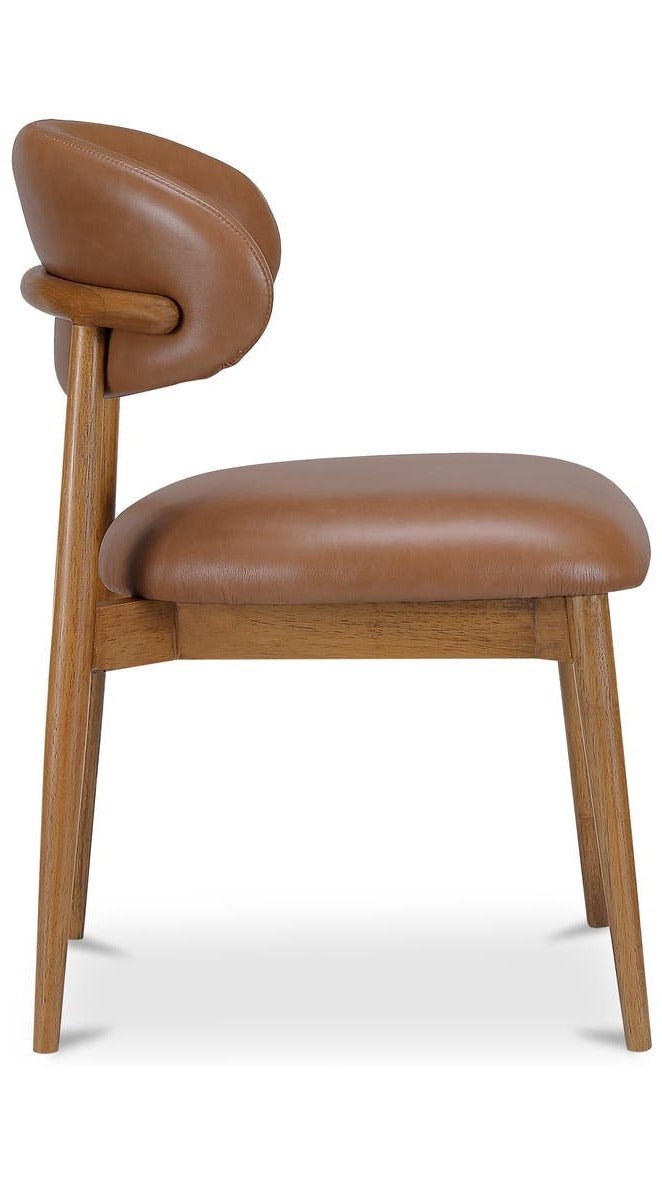 Ellie Dining Chair Leather - Brown