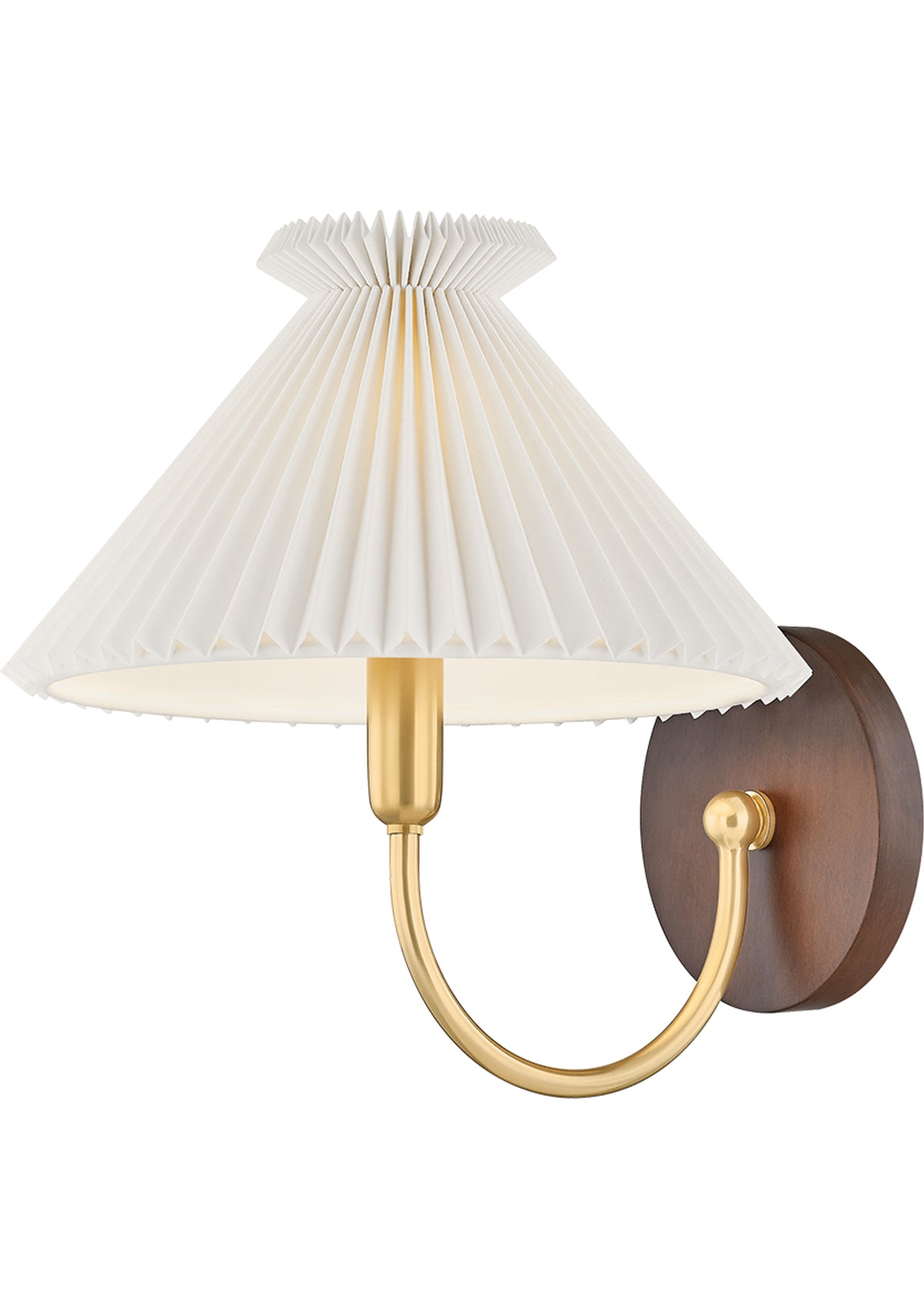 Acacia Wall Sconce in Aged Brass