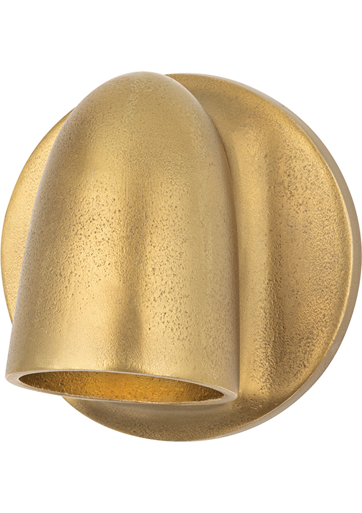 Canna Wall Sconce in Aged Brass