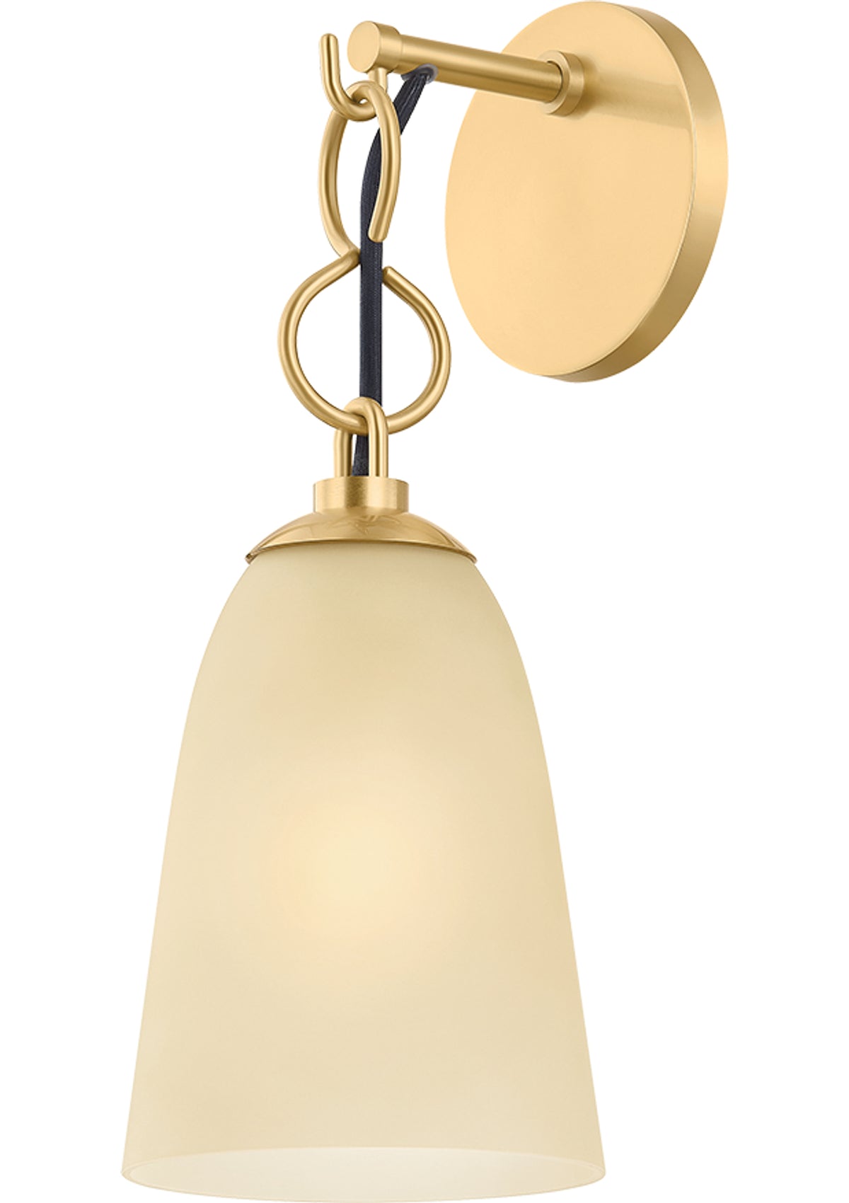 Christine Wall Sconce in Aged Brass
