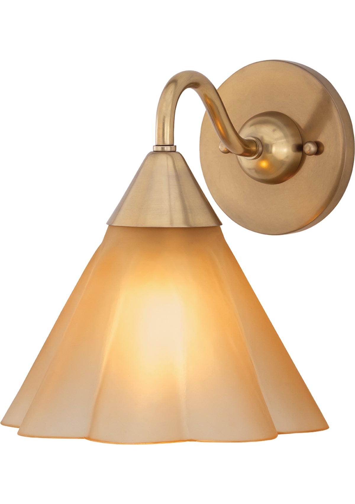 Gabrielle Wall Sconce in Aged Brass