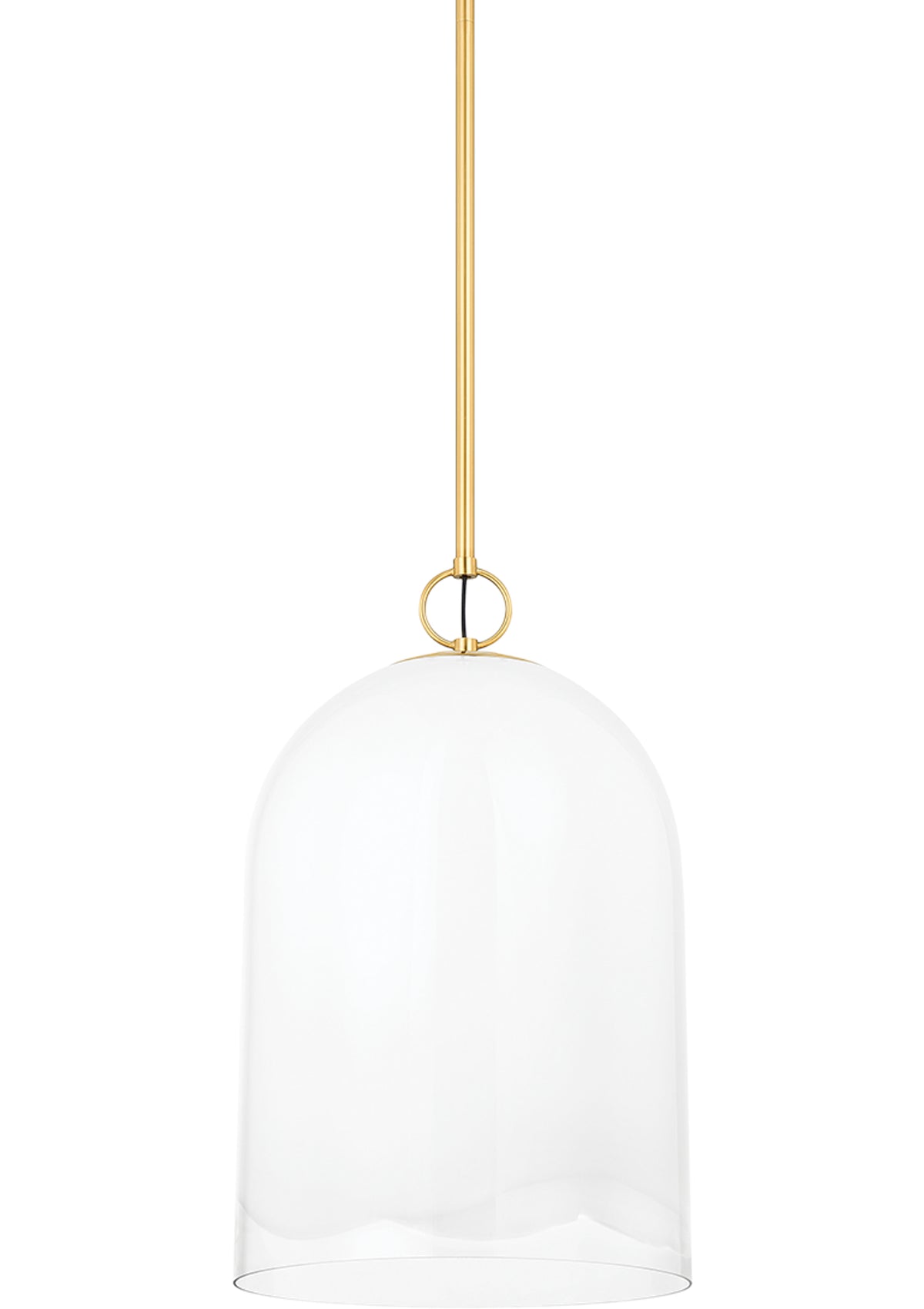 Lennon Pendant in Aged Brass