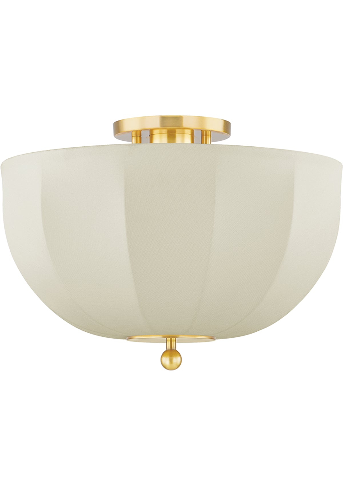 Meshelle Flush Mount in Aged Brass