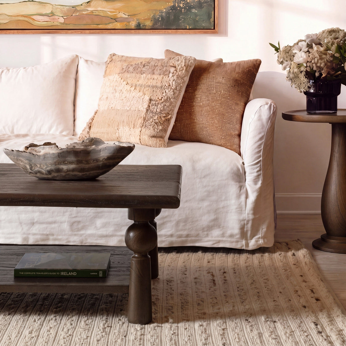 Nethan Coffee Table - Brown / 50" Rectangle