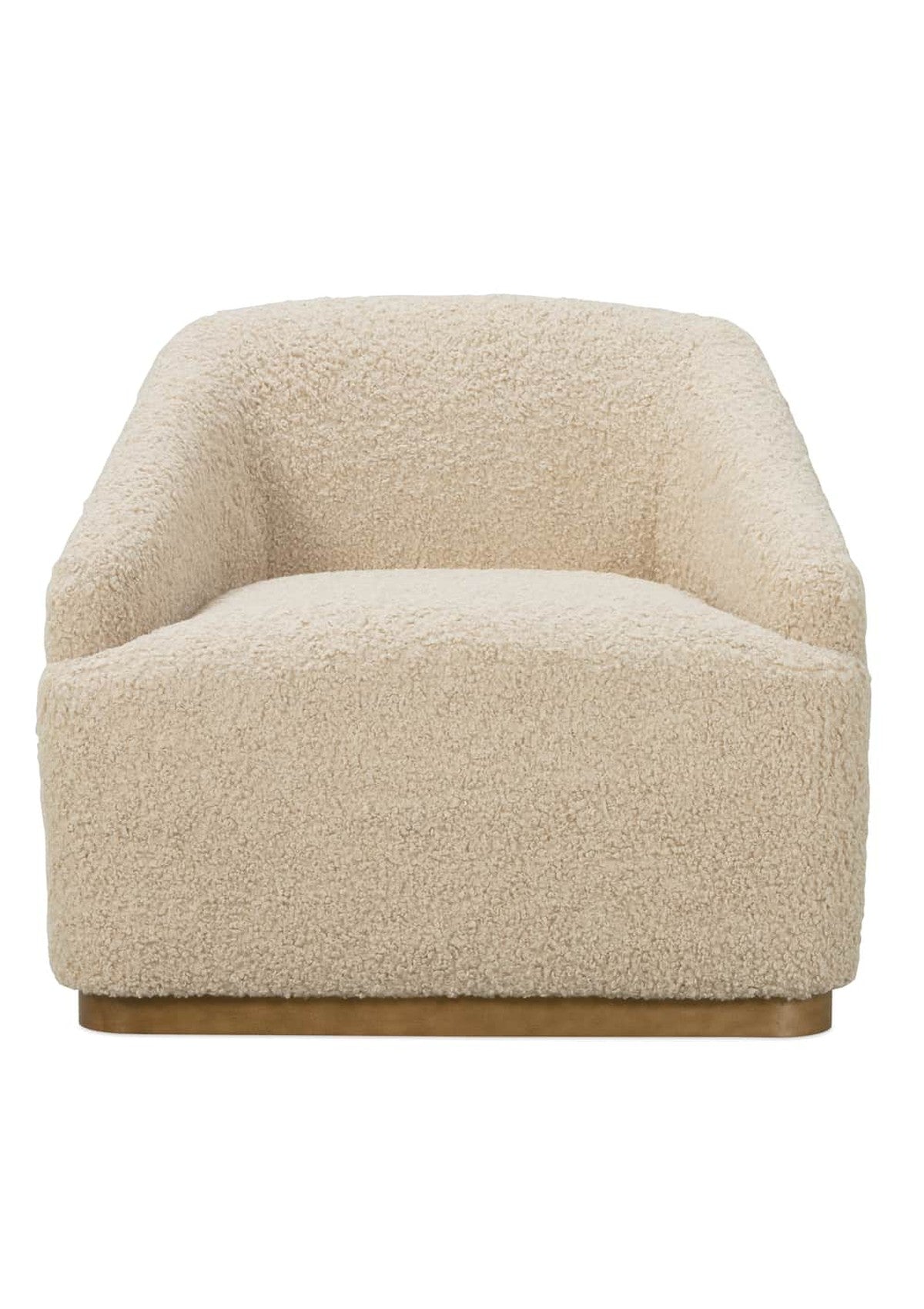 Neutral Boucle Bernie Swivel Chair