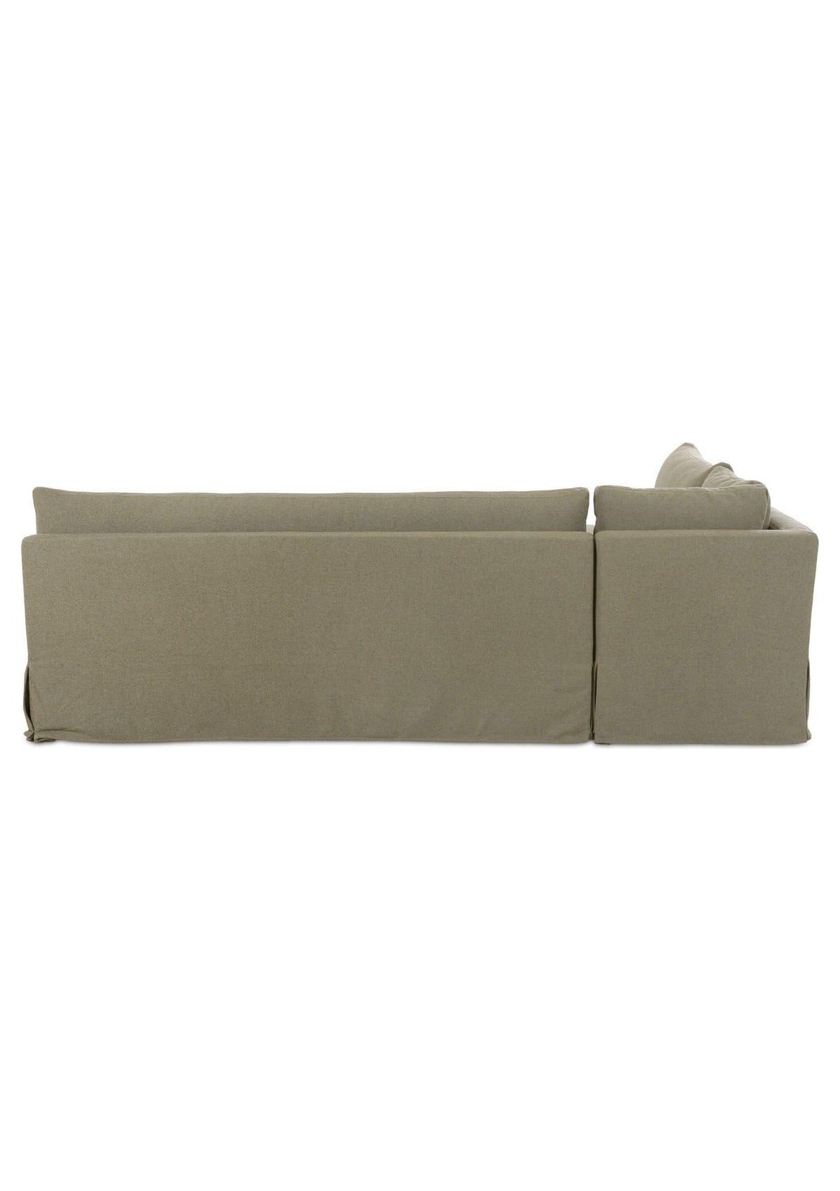 Fable Slipcover Dining Banquette L-Shape 100.5" - Olive