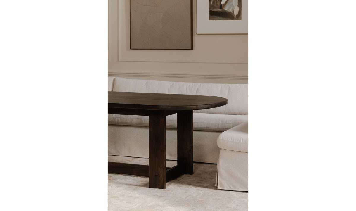 Fable Slipcover Dining Banquette L-Shape 100.5" - Beige