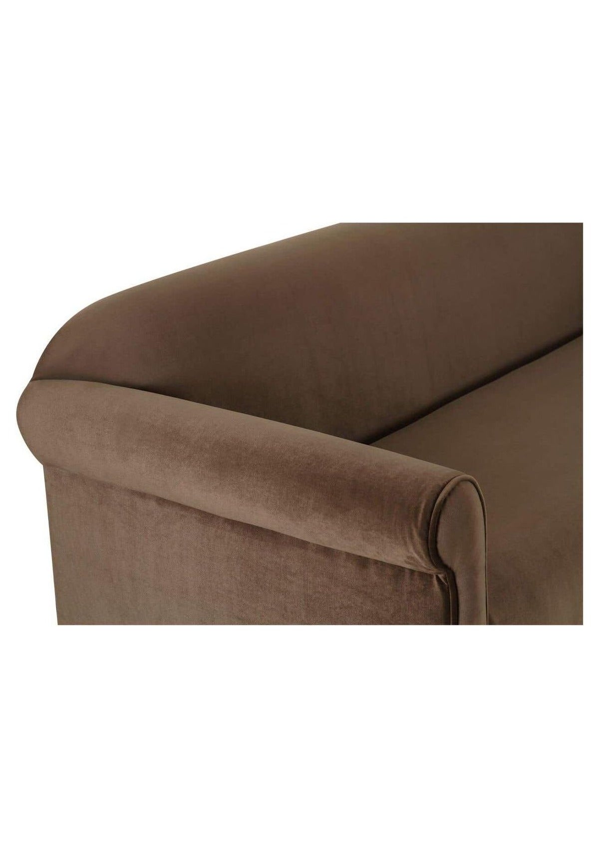 Harmony Sofa - Dark Brown Faux Mohair