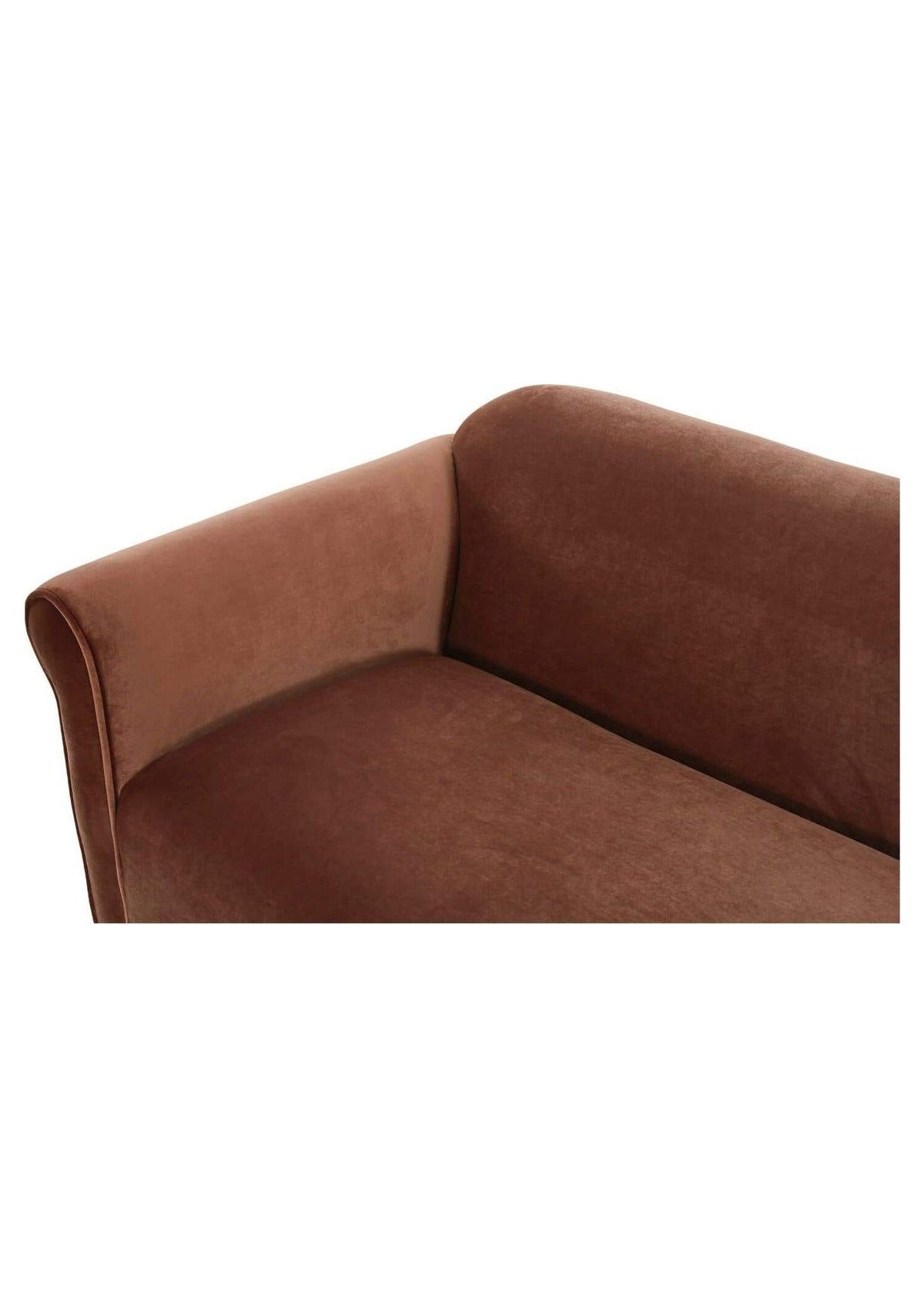 Harmony Sofa - Brick Red Faux Mohair