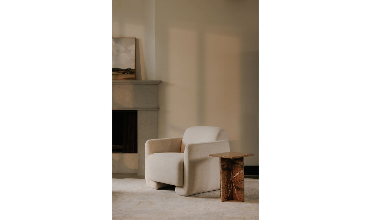 Blair Accent Table - Golden Forest Marble