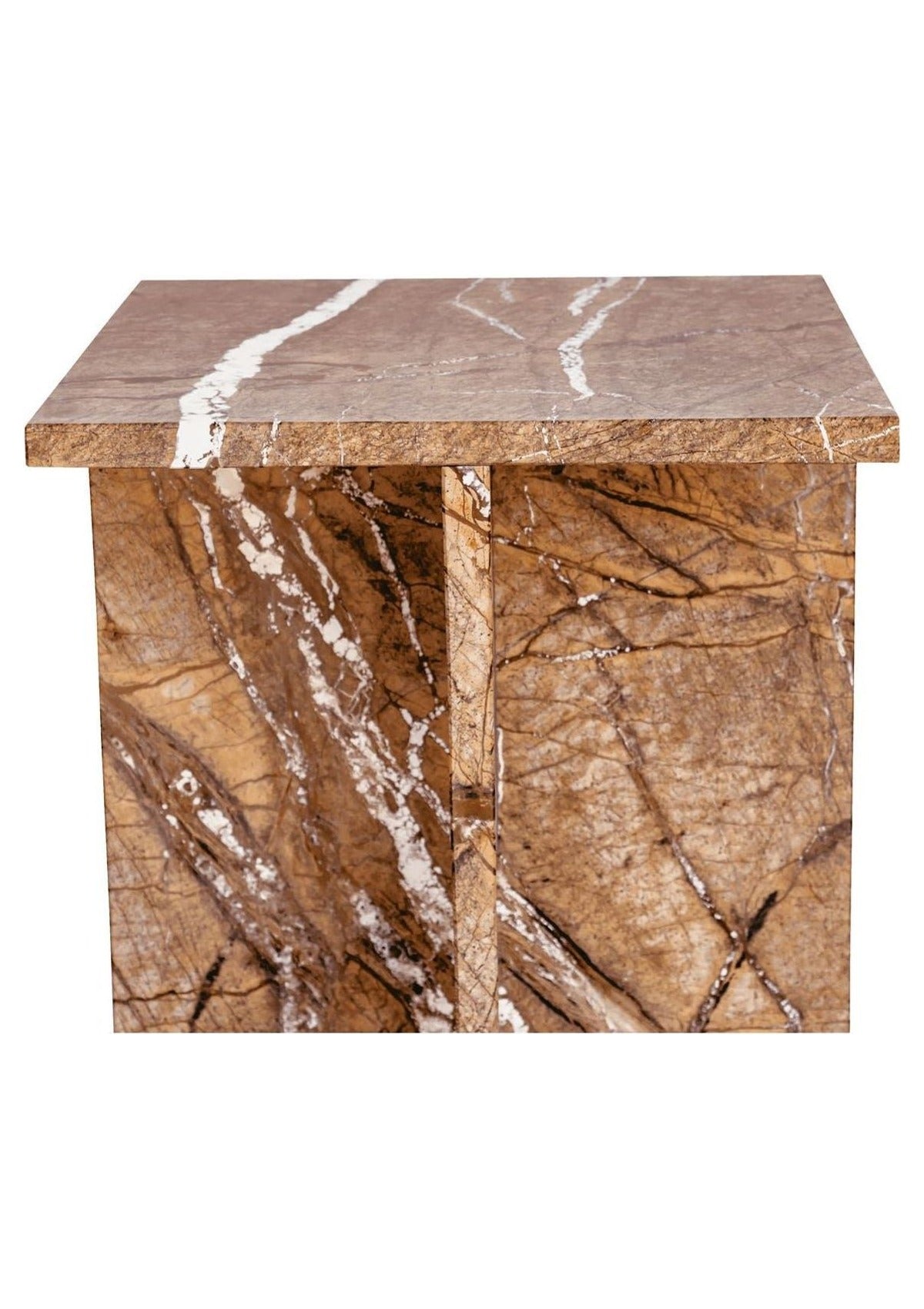 Blair Accent Table - Golden Forest Marble