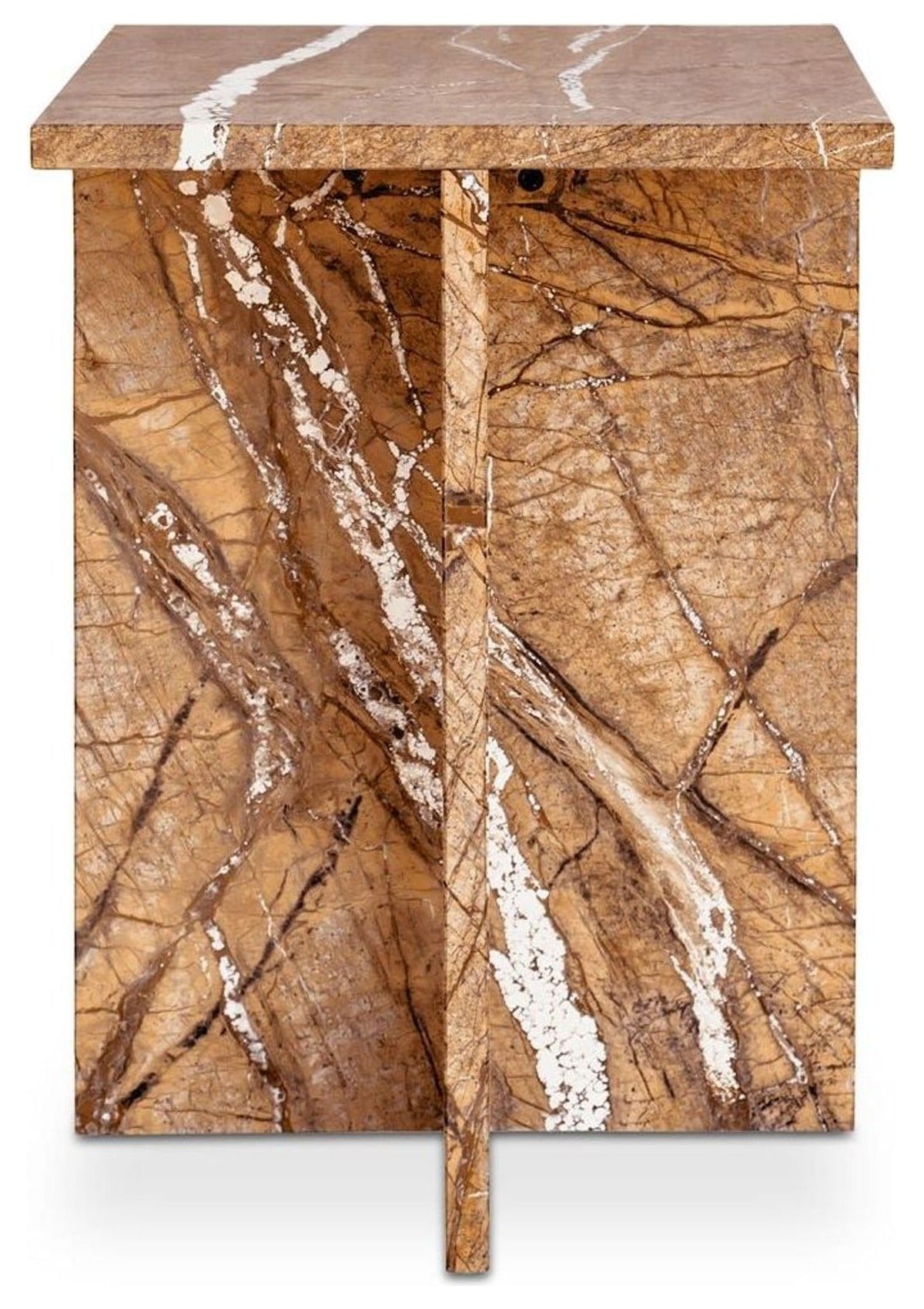 Blair Accent Table - Golden Forest Marble