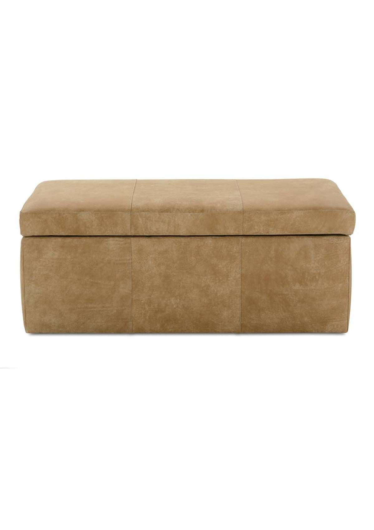 Remy 45" x 28" Rectangle Leather Storage Ottoman