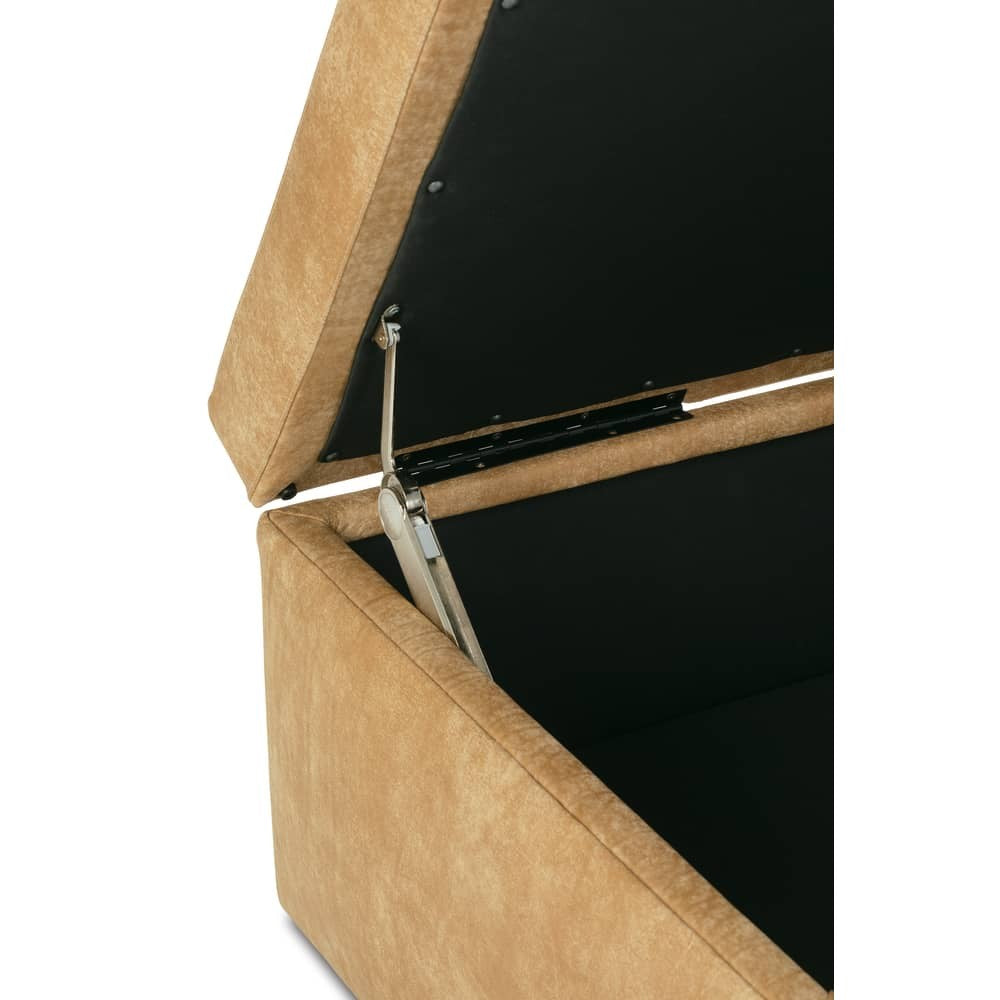 Remy 45" x 28" Rectangle Leather Storage Ottoman