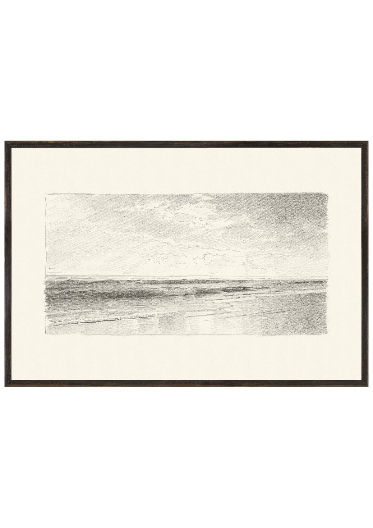 Richards – Folio, Graphite Seascape III – 1870