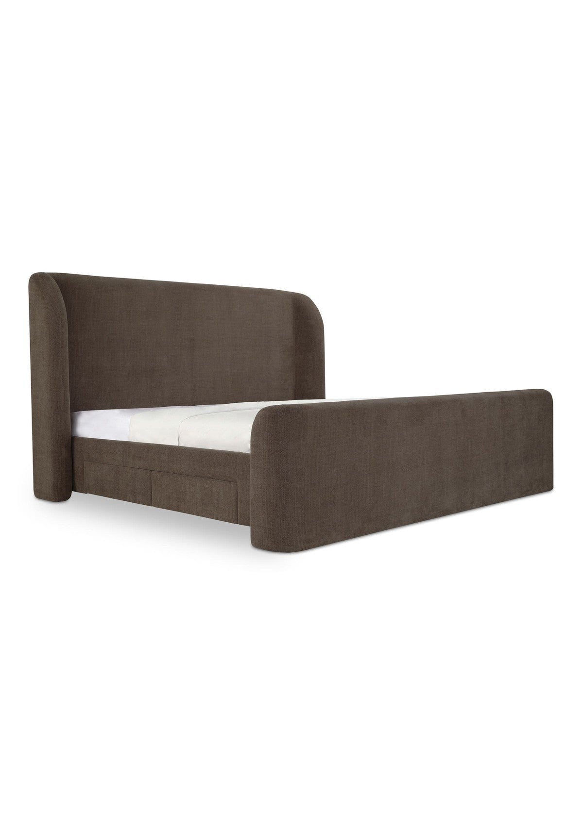 Sophia King Storage Bed - Brown