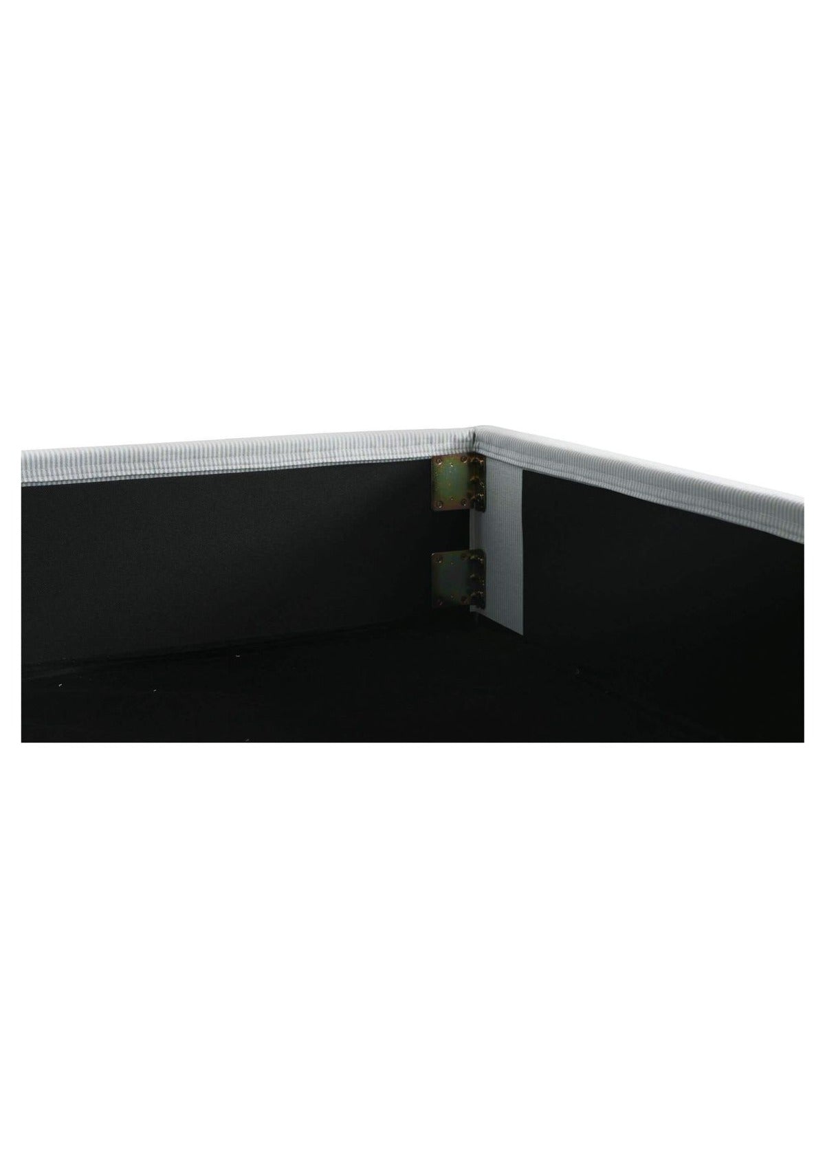 Noelle King Storage Bed - Light Blue Stripe
