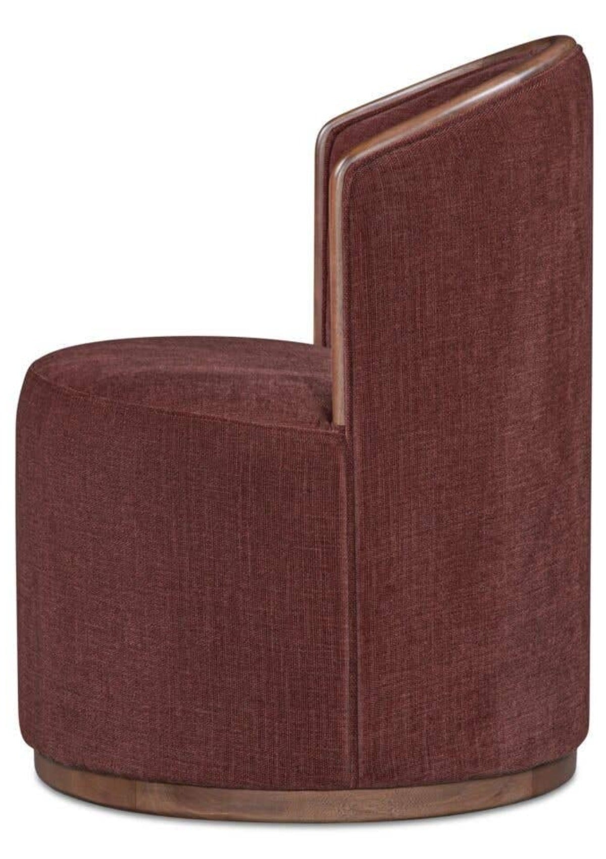 Rossi Swivel Dining Chair - Berry side