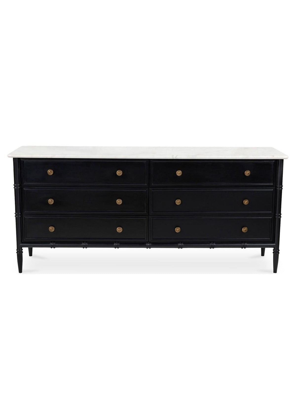 Eleanor 6 Drawer Dresser - Black