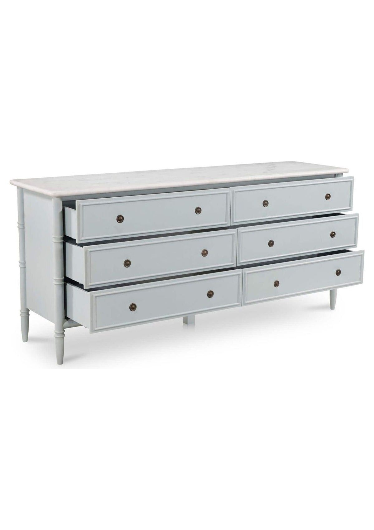 Eleanor 6 Drawer Dresser - Light Blue