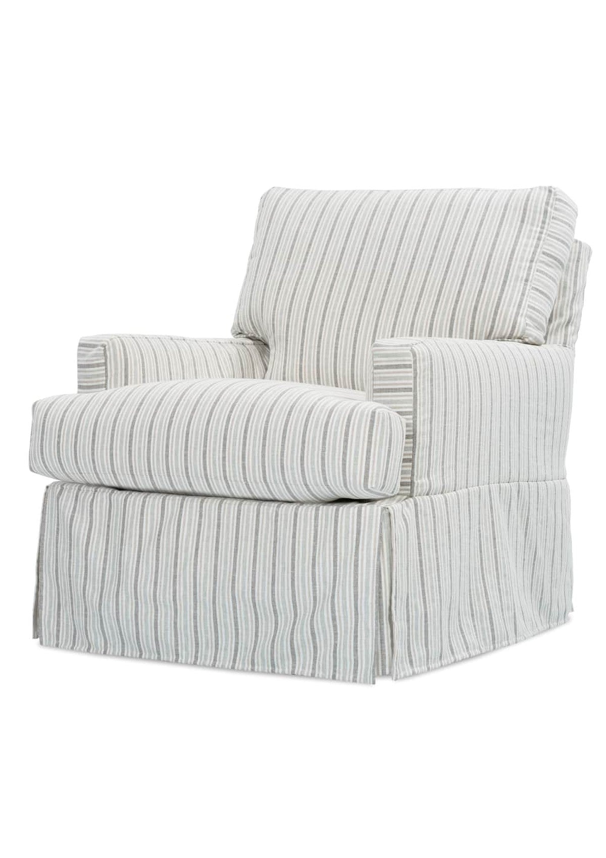 Sadie Slipcovered Swivel Glider