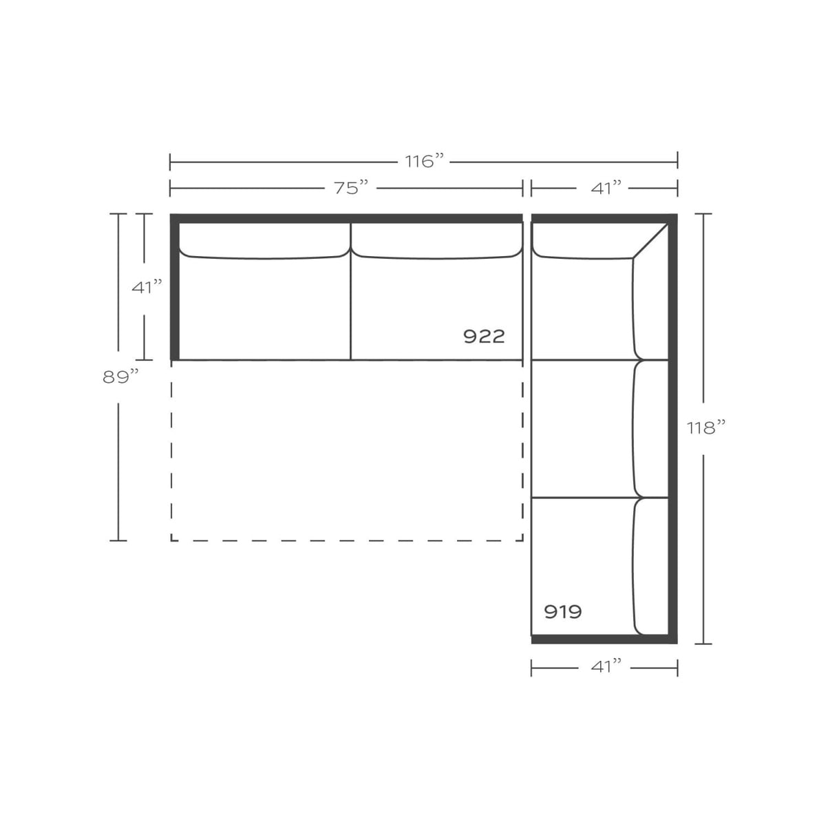 Sylvie Serenity Sleeper Sectional