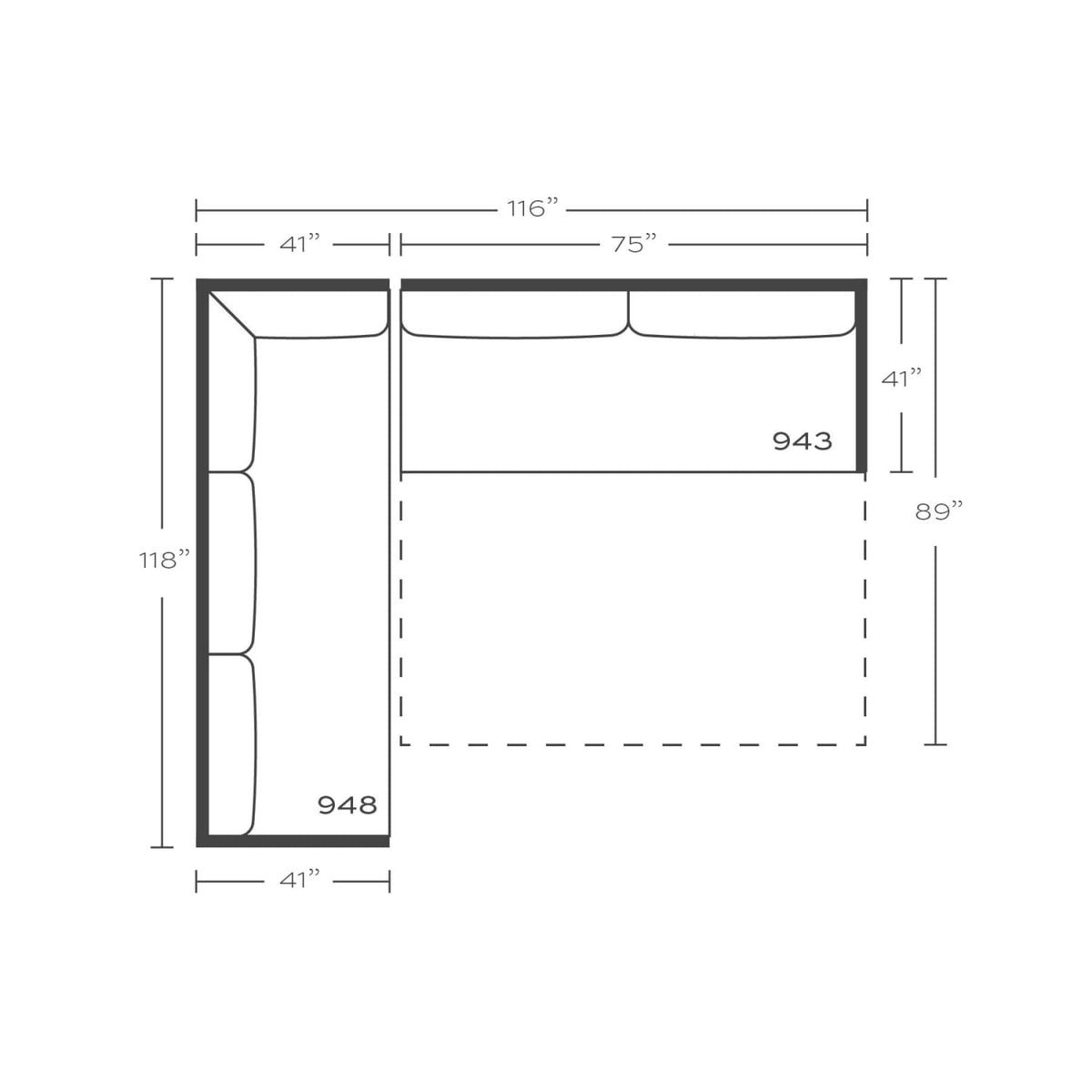 Sylvie Serenity Sleeper Sectional