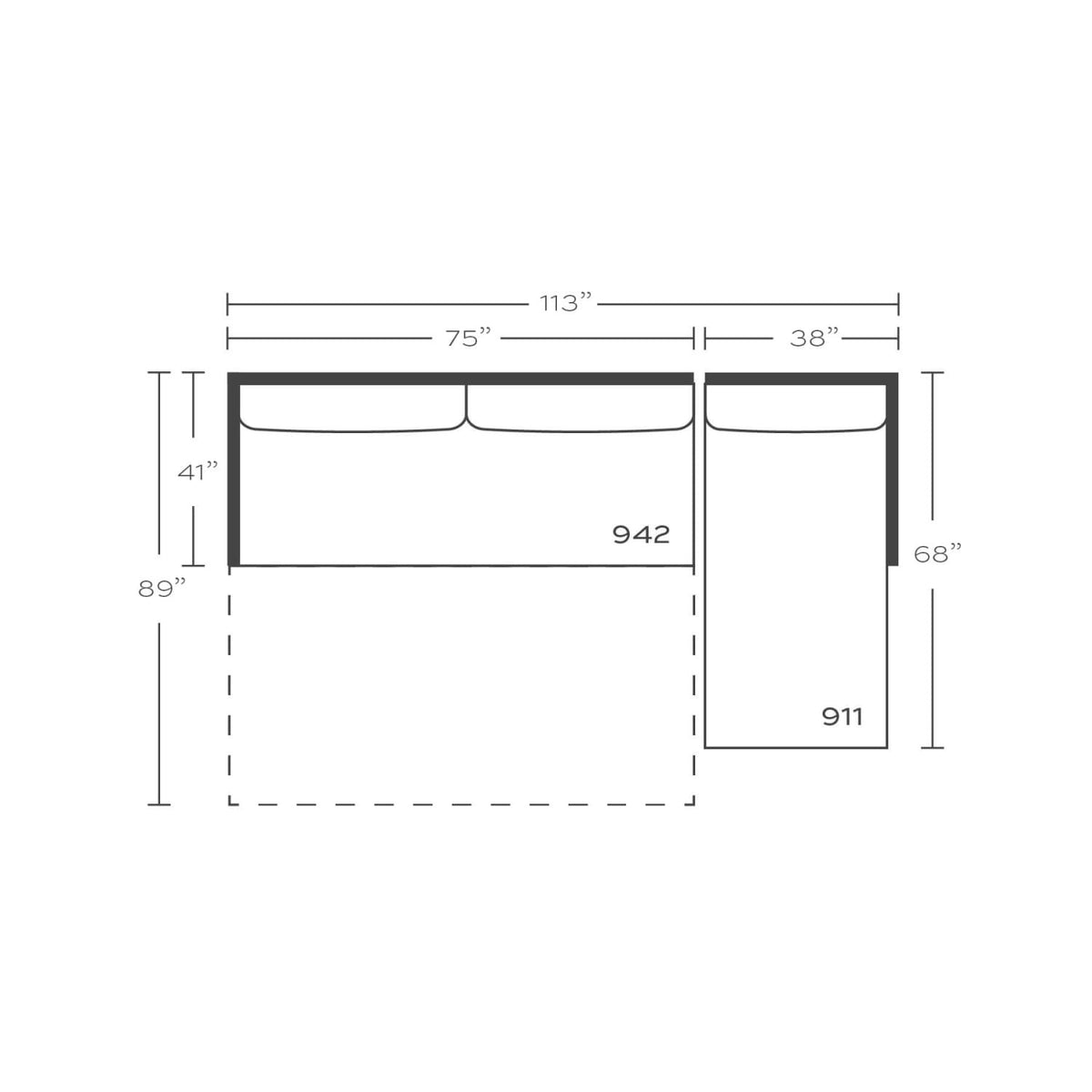 Sylvie Serenity Sleeper Sectional