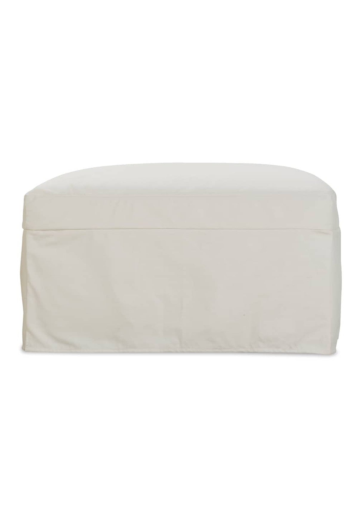 Sylvie Slipcovered Ottoman