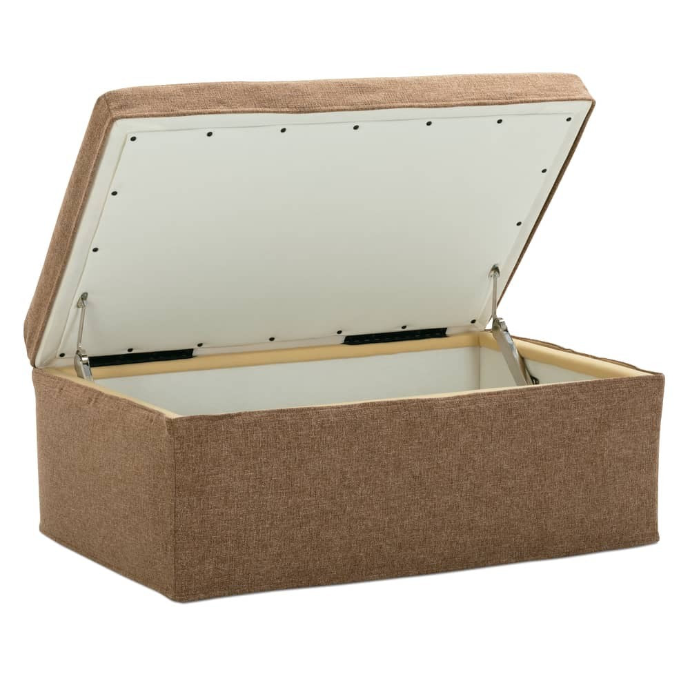 Sylvie Slipcovered Storage Ottoman