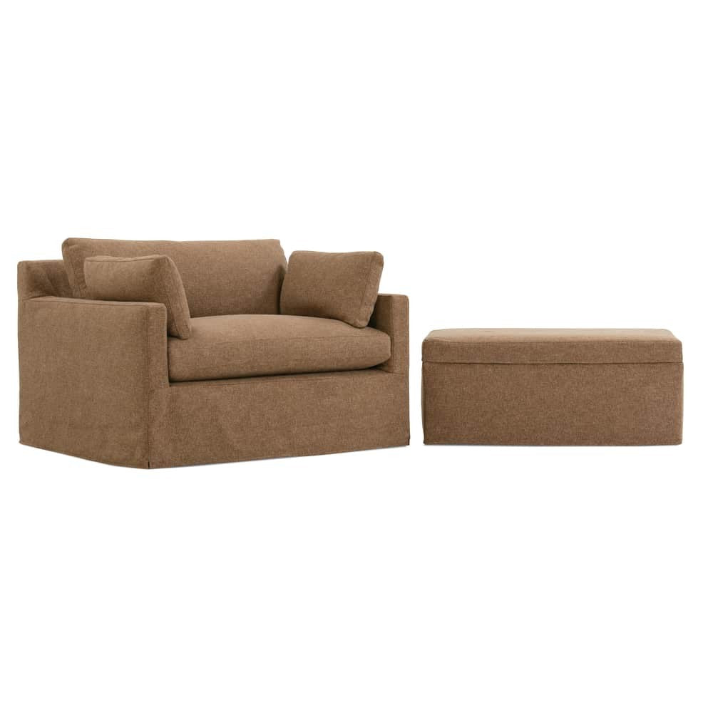 Sylvie Slipcovered Storage Ottoman