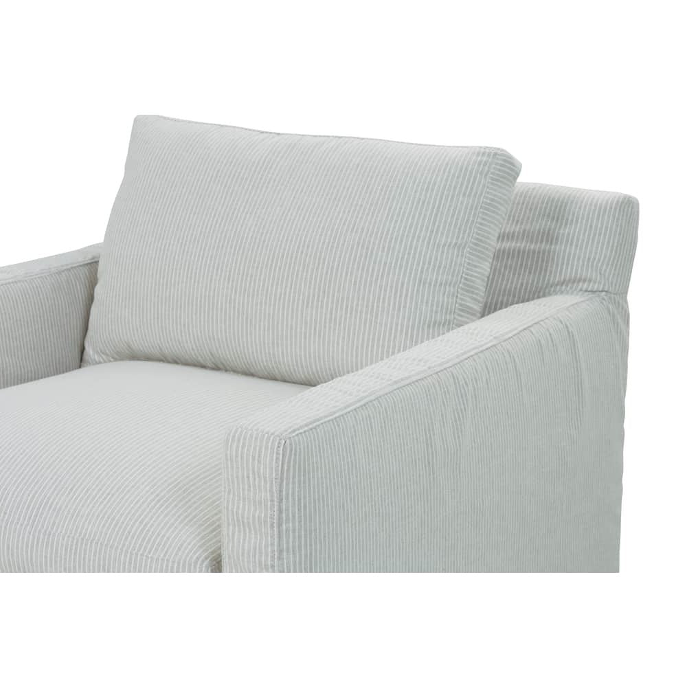 Sylvie Slipcovered Swivel Chair
