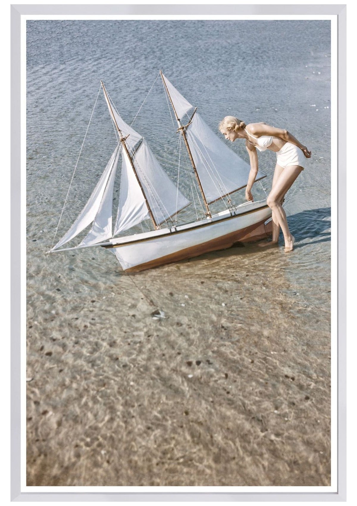 Toni Frissell – Schooner & Model, C. 1948 – Large