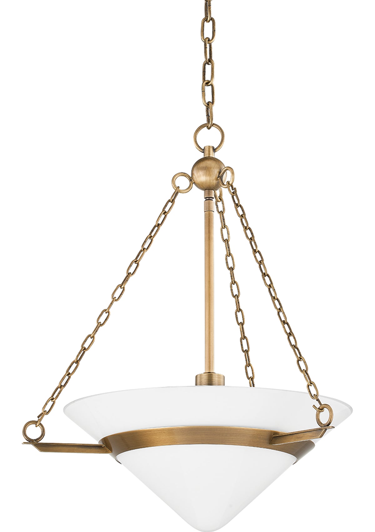 Amador Pendant – 19.5" W in Patina Brass