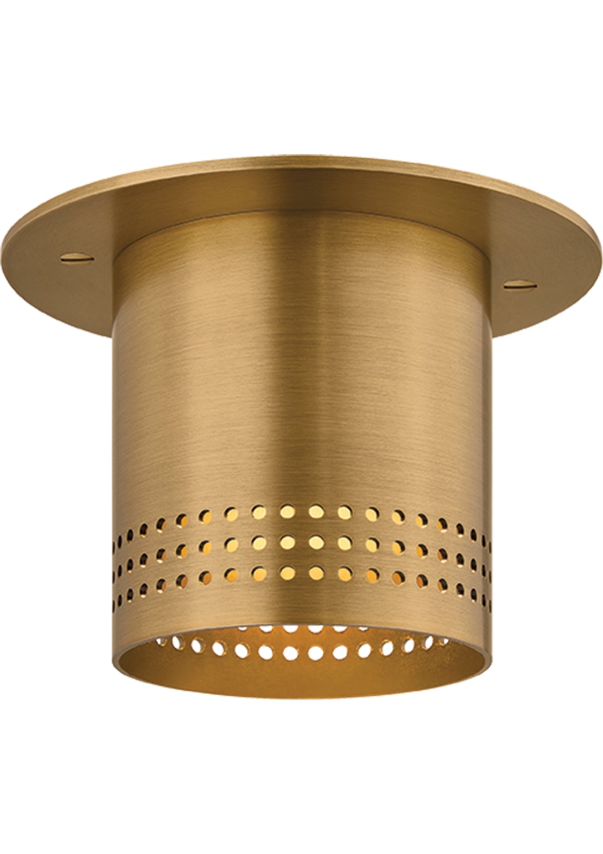 Berg Flush Mount – 4.75" W in Patina Brass