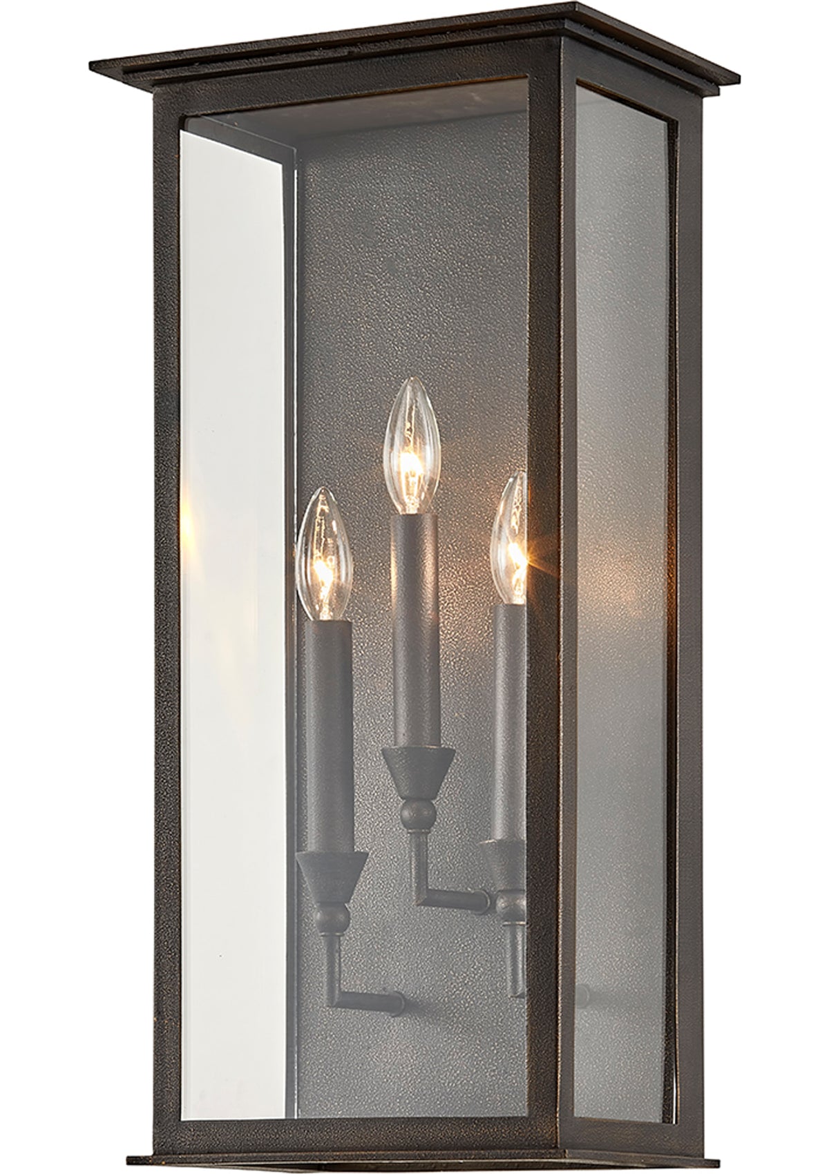 Chauncey Exterior Wall Sconce – 11.5" W in Texture Black