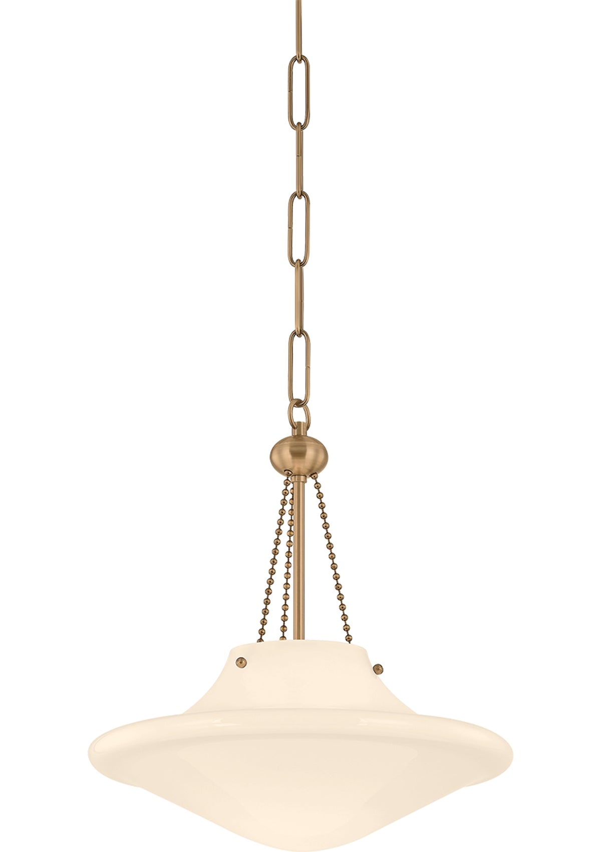 Era Pendant – 14" W in Patina Brass
