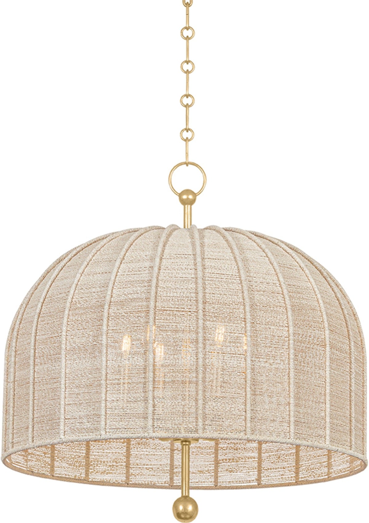 Lonnie Chandelier in Vintage Gold Leaf