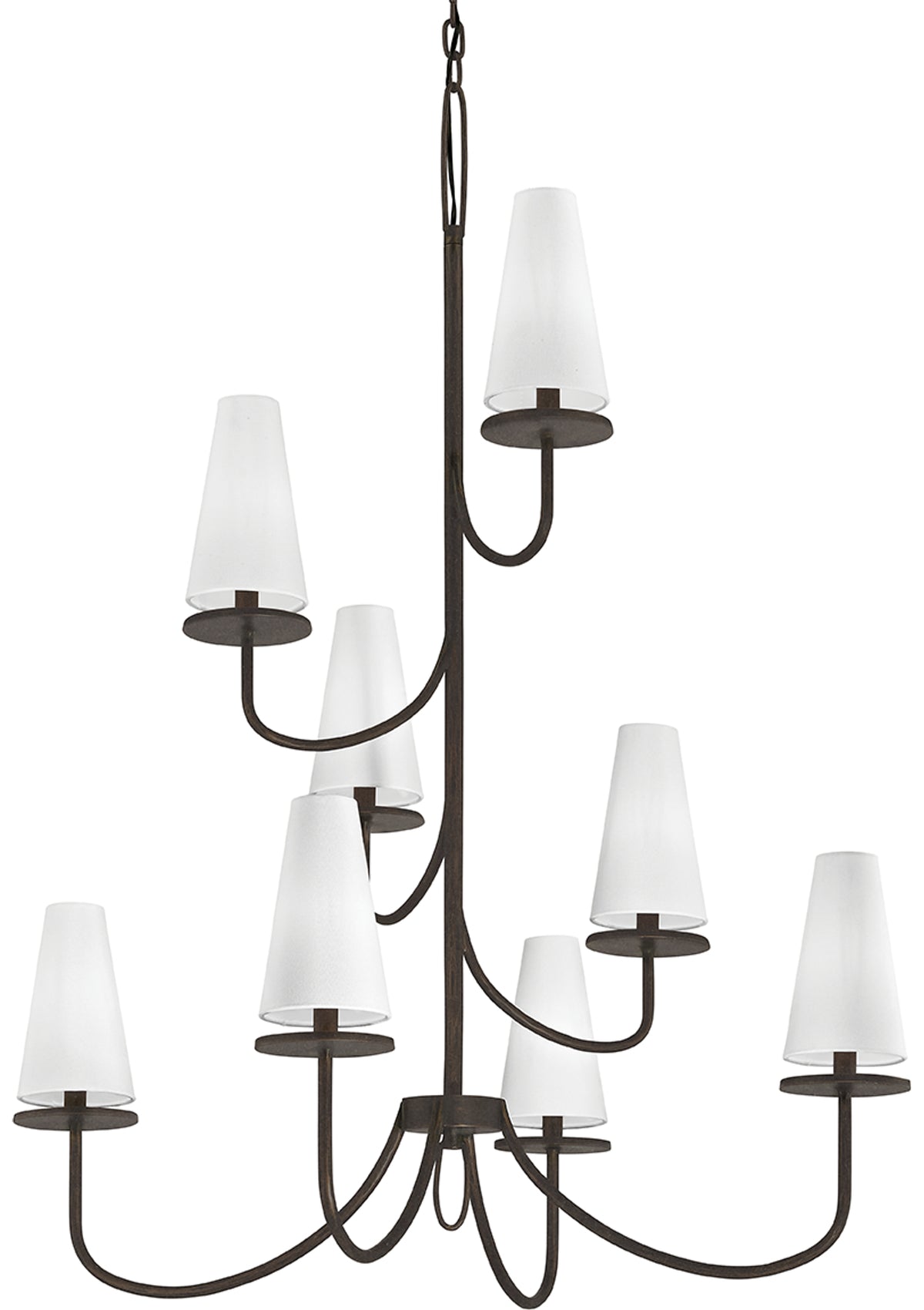 Marcel Chandelier – 36" W in Textured Bronze