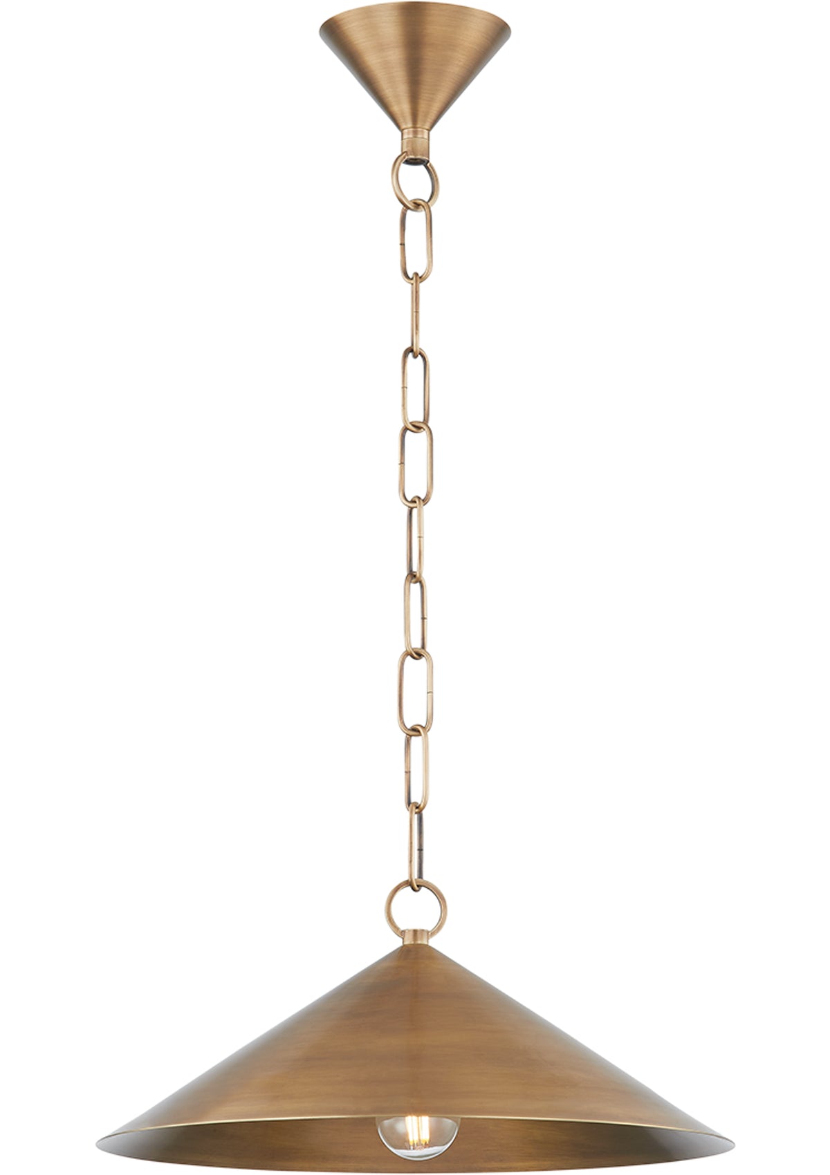 Midvale Pendant in Patina Brass