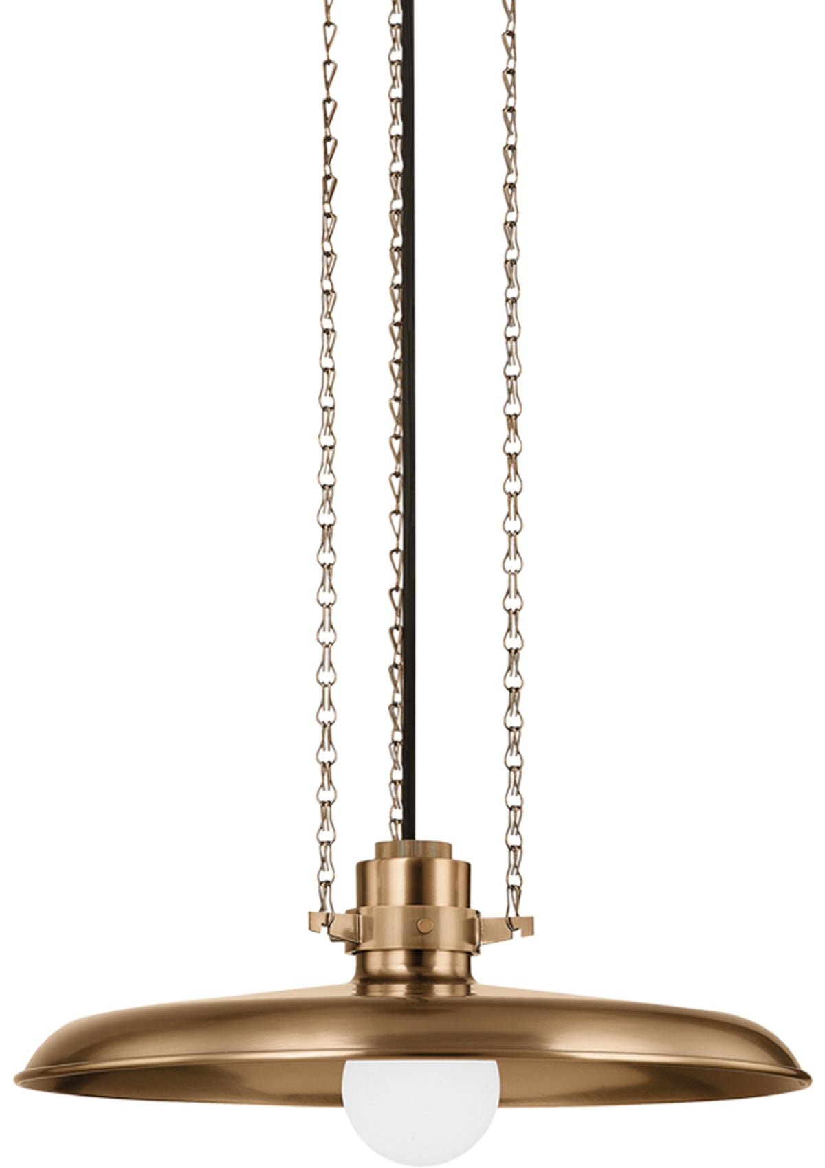 Rainhill Pendant – 16" W in Patina Brass