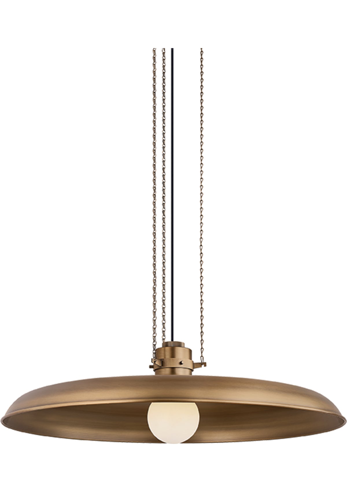 Rainhill Pendant – 32" W in Patina Brass